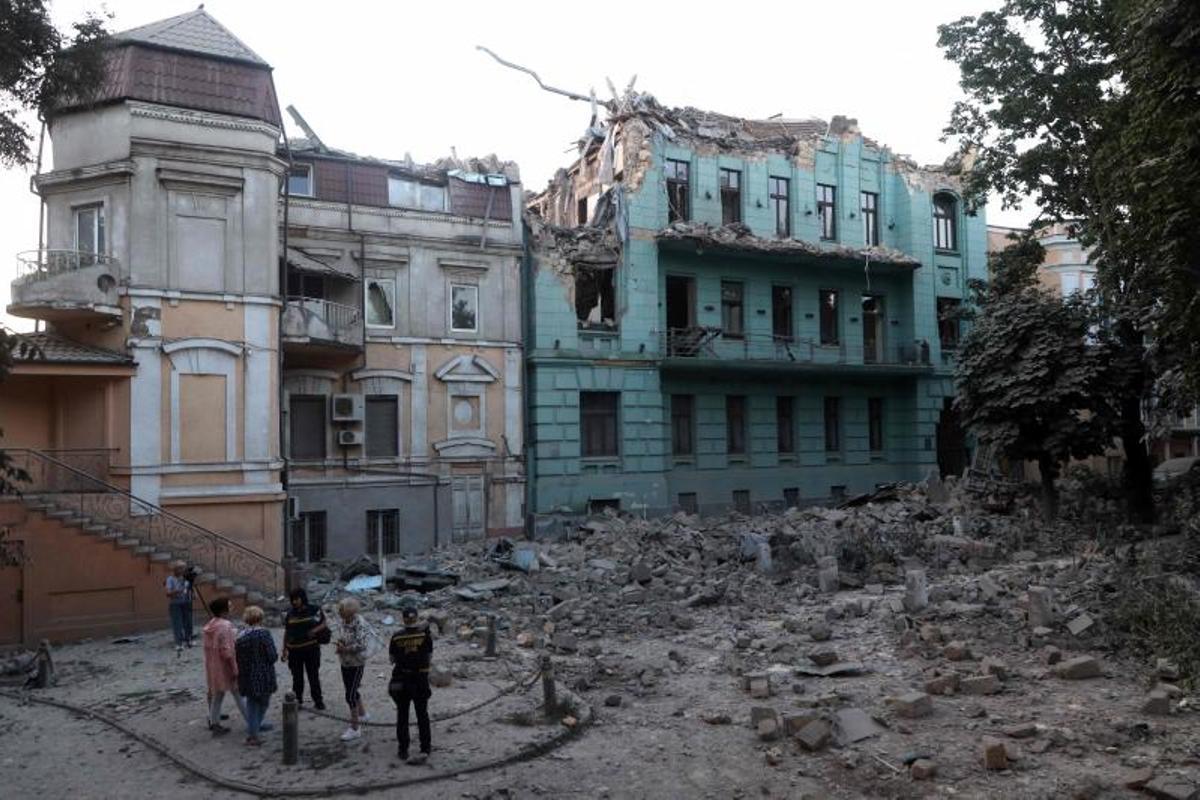 Imagenes de la destrucción histórica de Odesa, Ucrania tras el ataque ruso