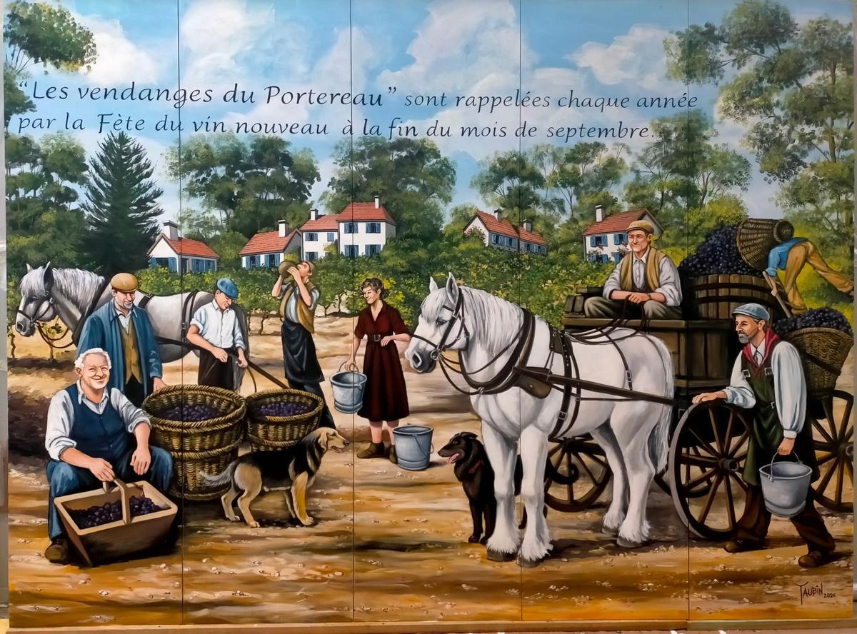 Un dels murals que Diana Taubin ha restaurat.