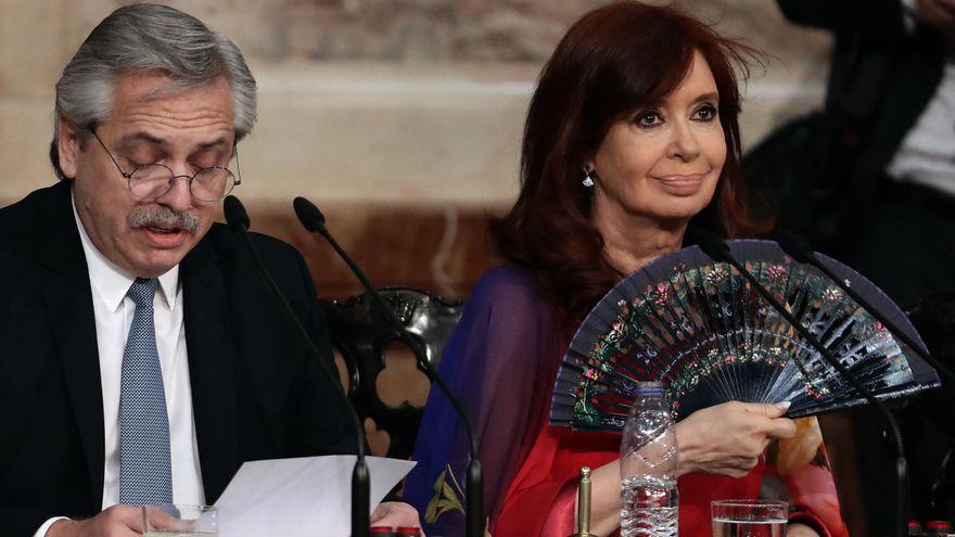 Alberto Fernández, presidente de Argentina, y Cristina Fernández de Kirchner.