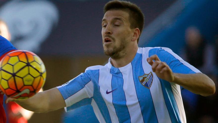 Ignacio Camacho, durante un partido con el Málaga.