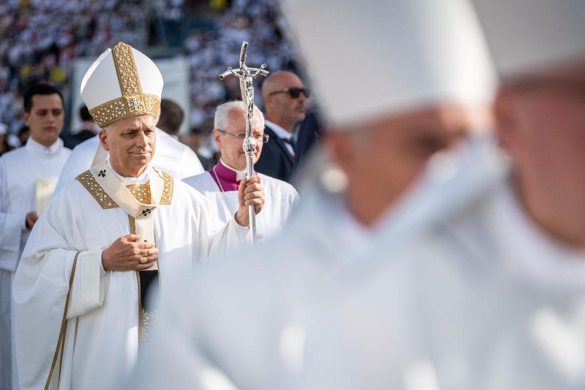 La misa del papa León XIV en el estadio de Gran Canaria