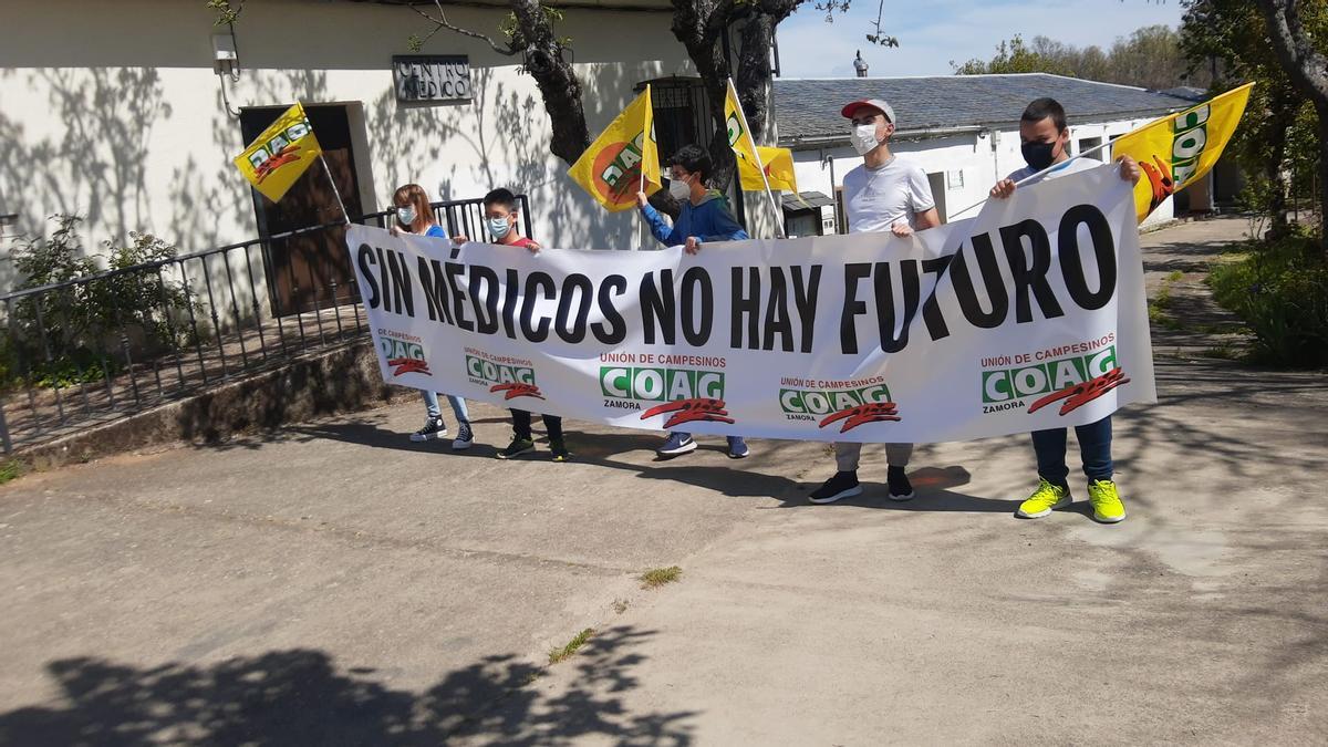 Protesta en Sagallos