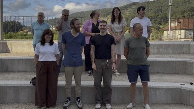 Rafa Malvar, con otros integrantes del BNG.