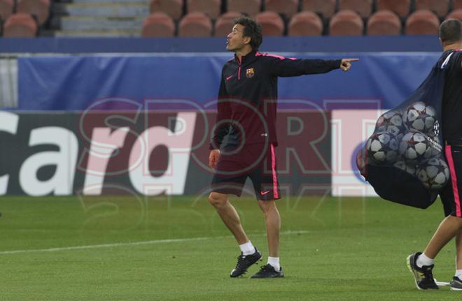 Las imágenes del entrenamiento del FC Barcelona  en París