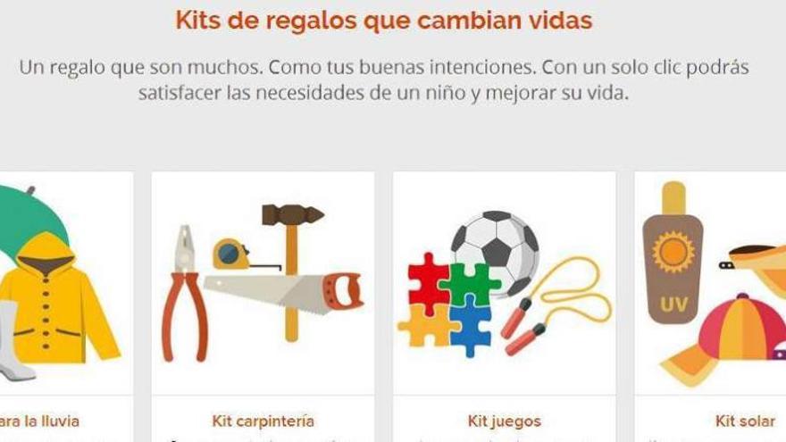 Kits para cubrir necesidades básicas