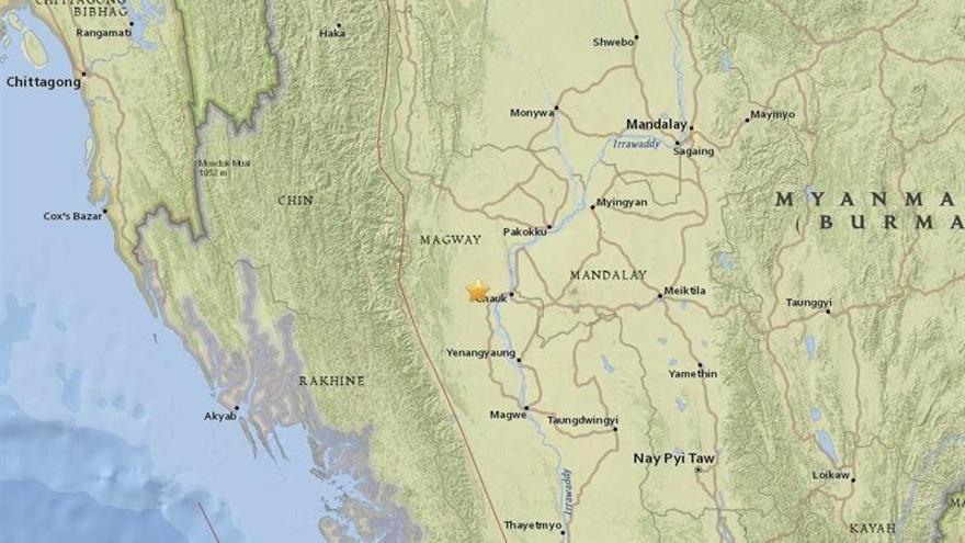 Al menos tres muertos por un terremoto de 6,8 grados en Birmania