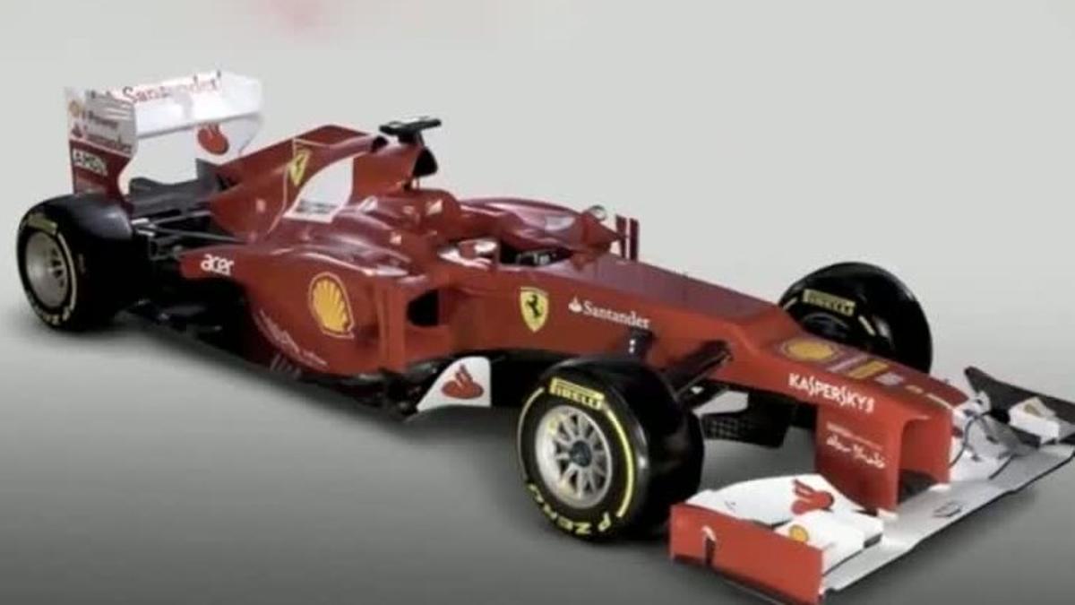 Presentación del nuevo ferrari F2012 de Alonso