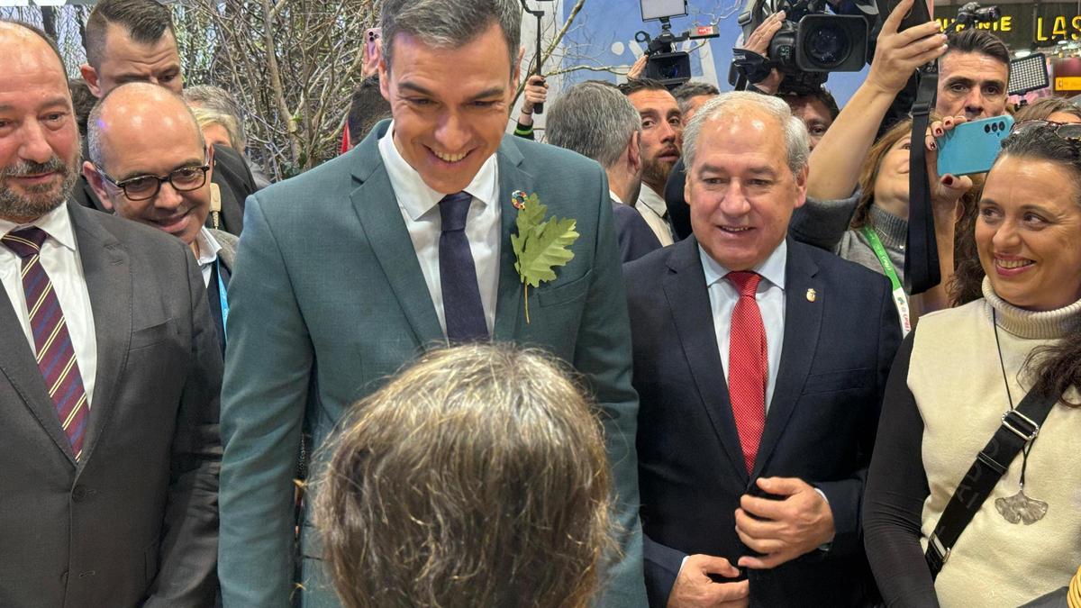 Sánchez y Tomé en la Feria Internacional de Turismo (Fitur) en enero de este año