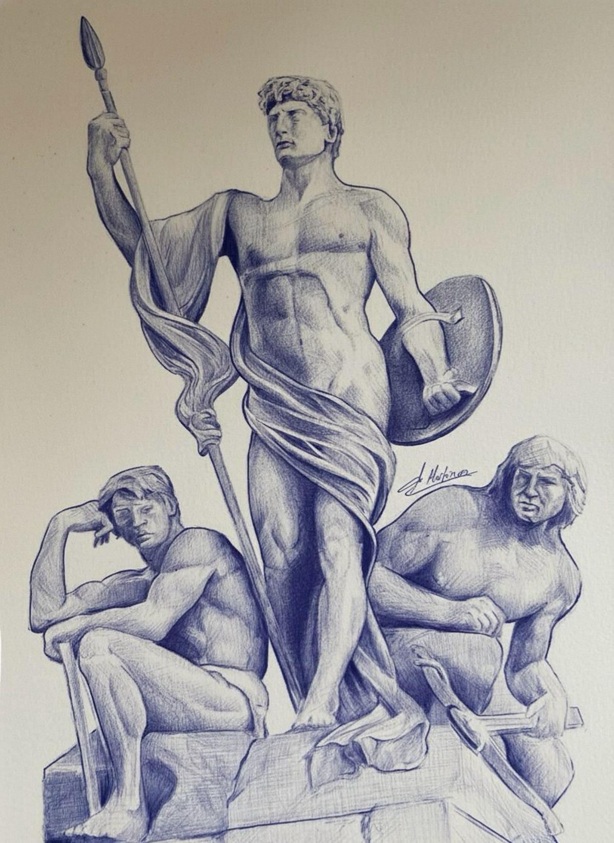 Una de las obras de la exposición