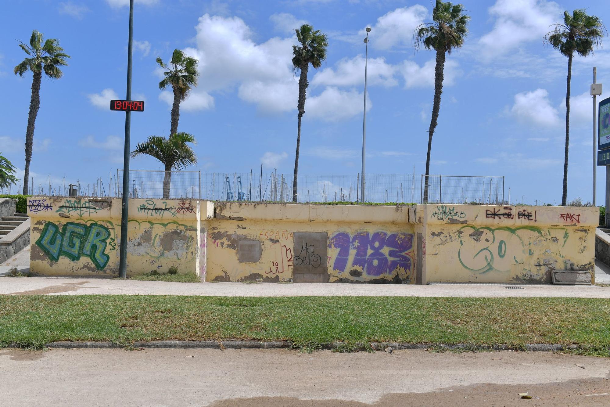 Cuarto de servicio en ruinas en el Parque Romano