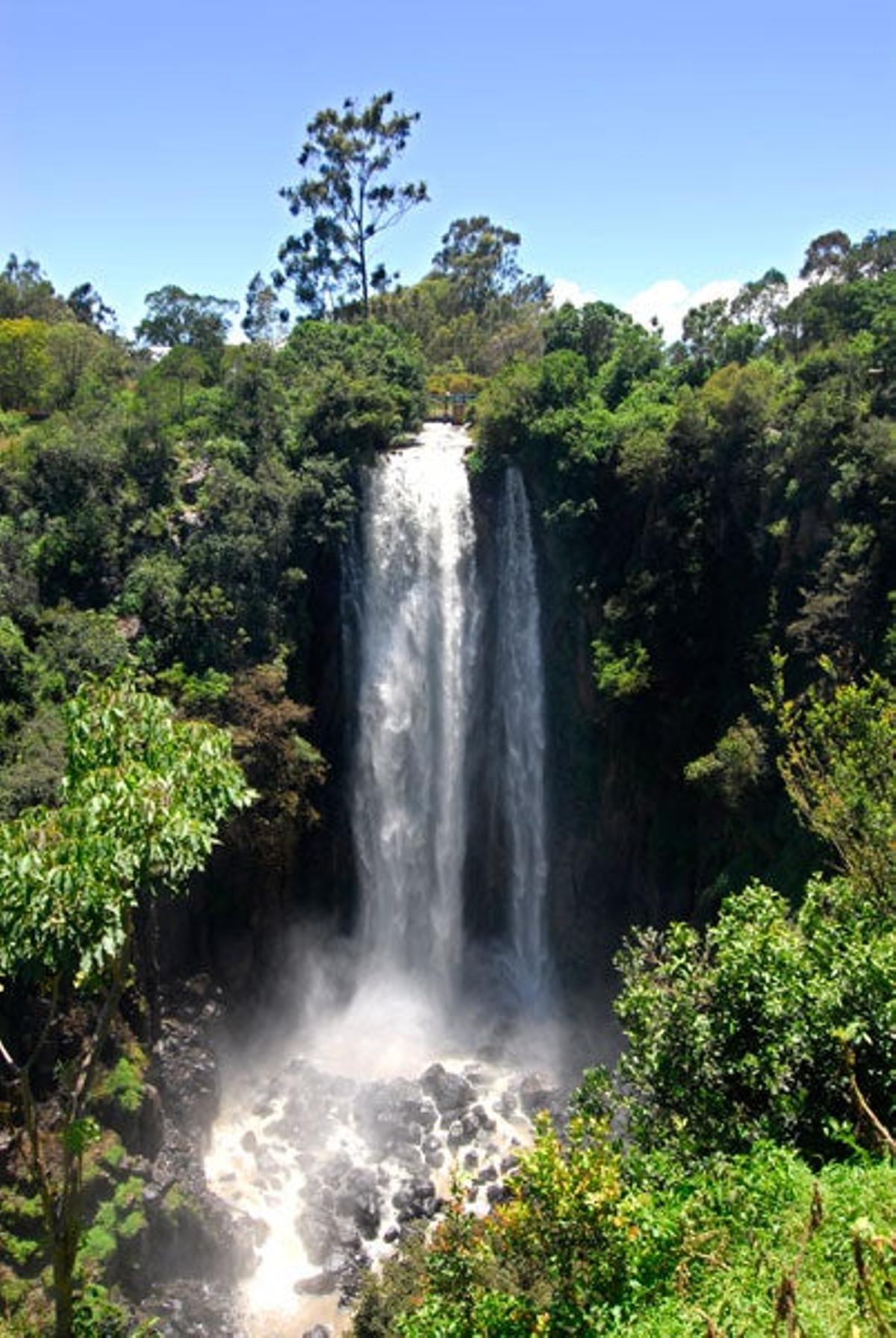 Cascada en el Parque nacional de Aberdare.