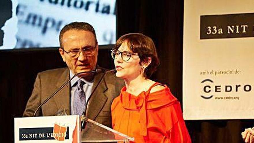 Javier Moll e Idoia Moll durante la gala, que tuvo lugar en el Teatre Goya de Barcelona.