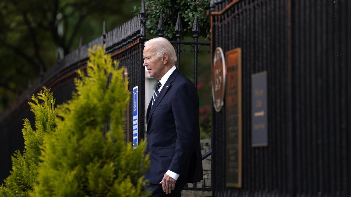 US President Joe Biden attends mass in Washington, DC