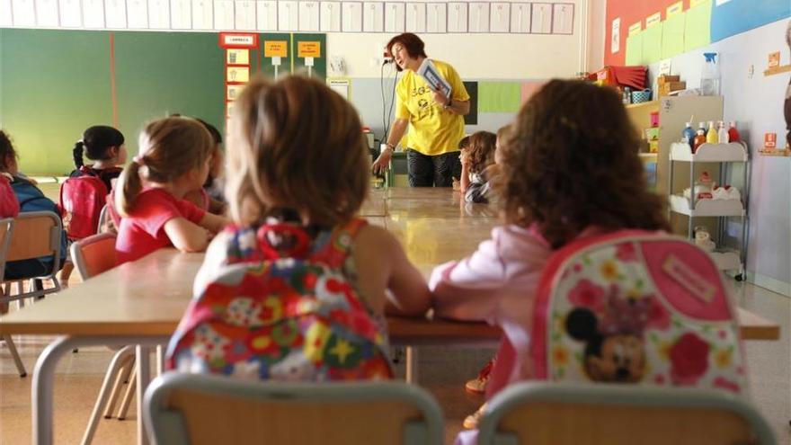 El 95% de los niños extremeños de Infantil consigue plaza en el colegio de primera opción