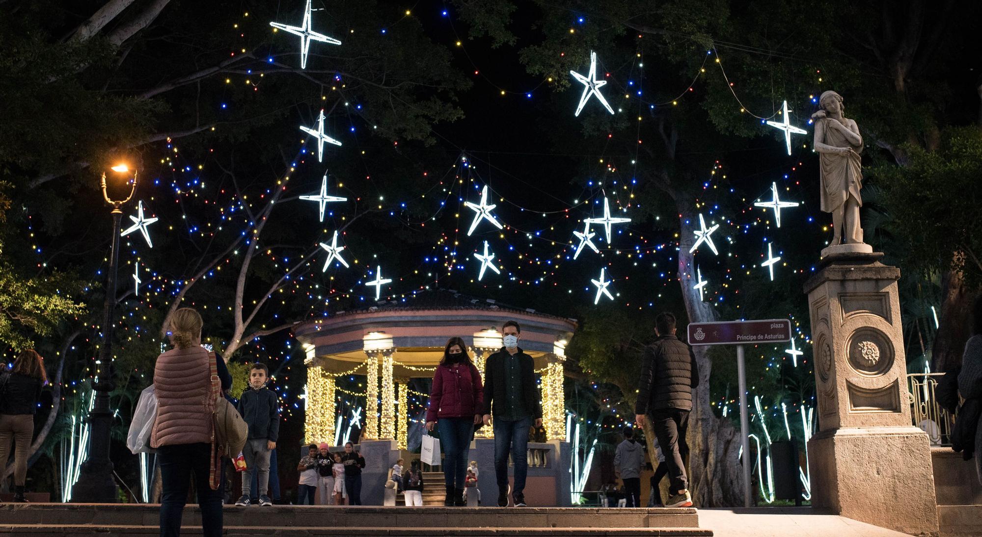 Encendido del alumbrado navideño en Santa Cruz de Tenerife