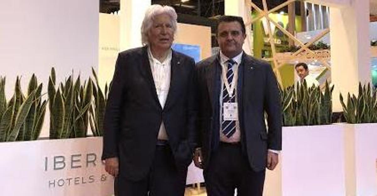 Miguel Fluxa con Aurelio VÃ¡zquez, quien tras 20 aÃ±os abandona la cadena hotelera.