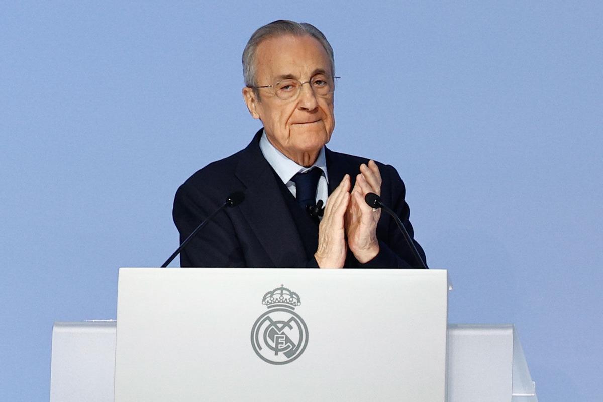 El presidente del Real Madrid Florentino Pérez