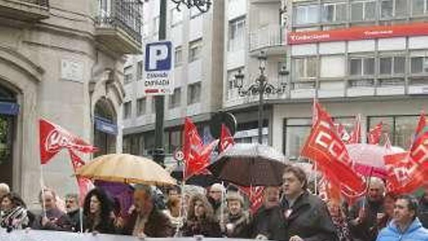 Protesta en Vigo. // Alba Villar