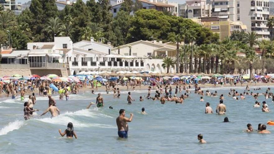 La playa del Eurosol de Benicàssim.