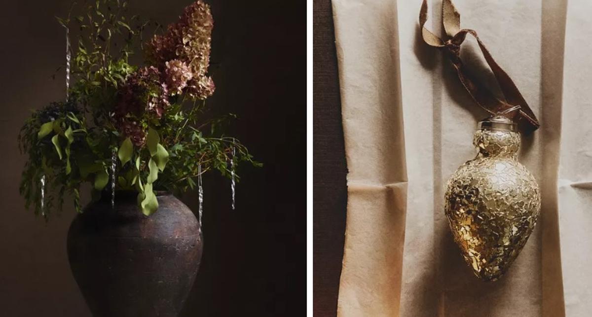 Dos adornos navideños de Zara Home