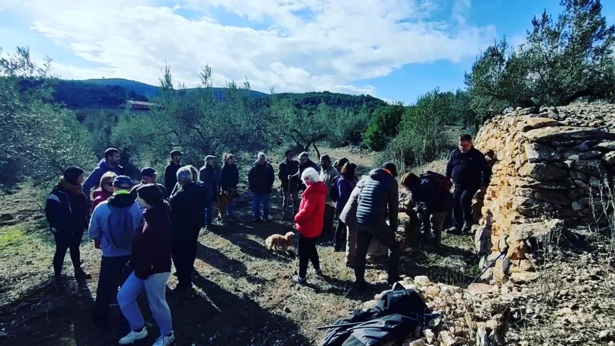 La ruta de la piedra en seco de Altura contó con una elevada participación.