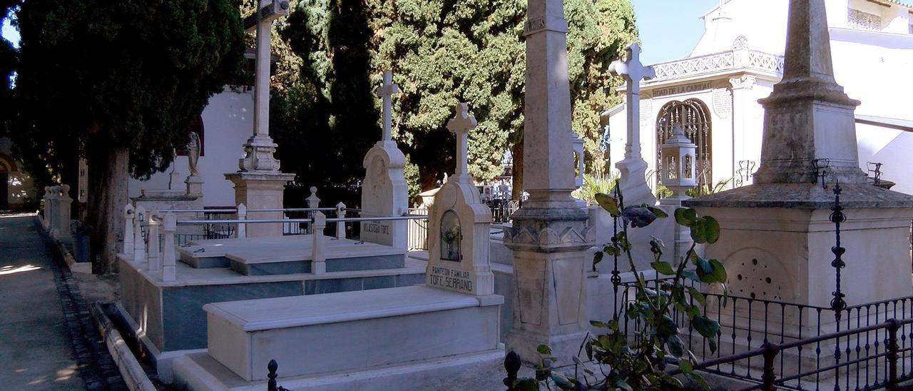 Vista del cementerio de Priego.