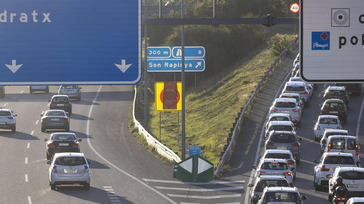 Vía de Cintura de Palma: Las fotos de las nuevas señales con la limitación de velocidad a 100 kilómetros por hora
