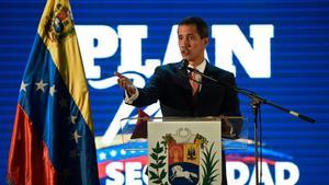 El auto proclamado presidente de Venezuela, Juan Guaidó.