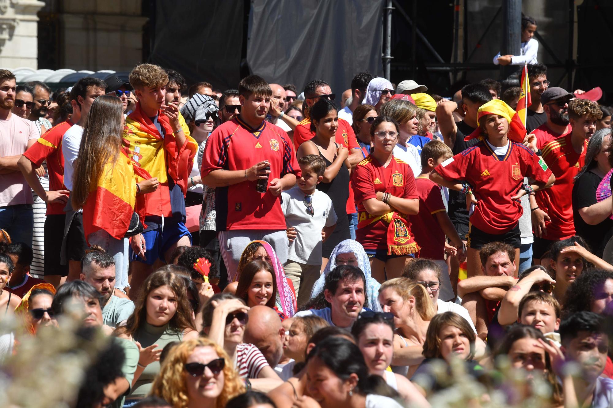 La final del Mundial femenino congrega a una multitud en A Coruña