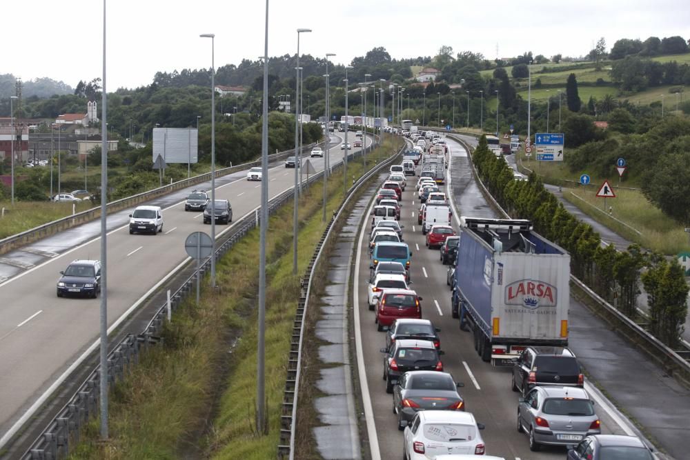 Obras en la autopista "Y" a la altura del Montico