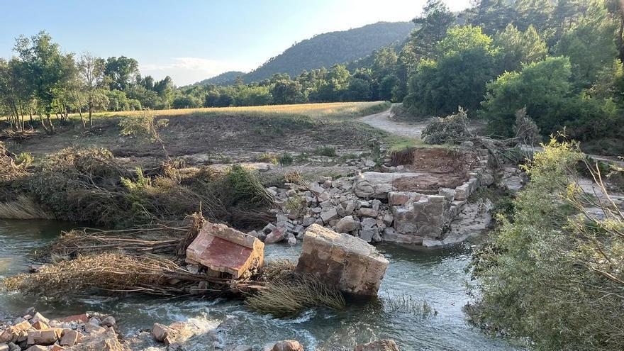Els pobles afectats per la riuada del dijous de Corpus es preparen per demanar la declaració d'emergència