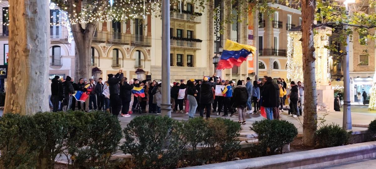Final de la concentració, a la Rambla.