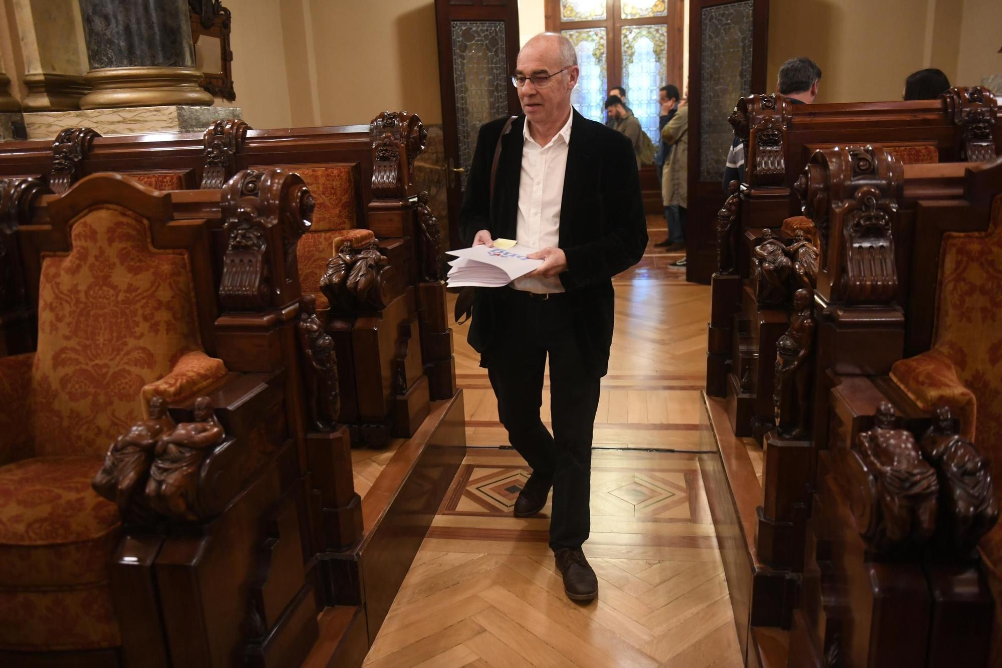 Pleno en el Ayuntamiento de A Coruña