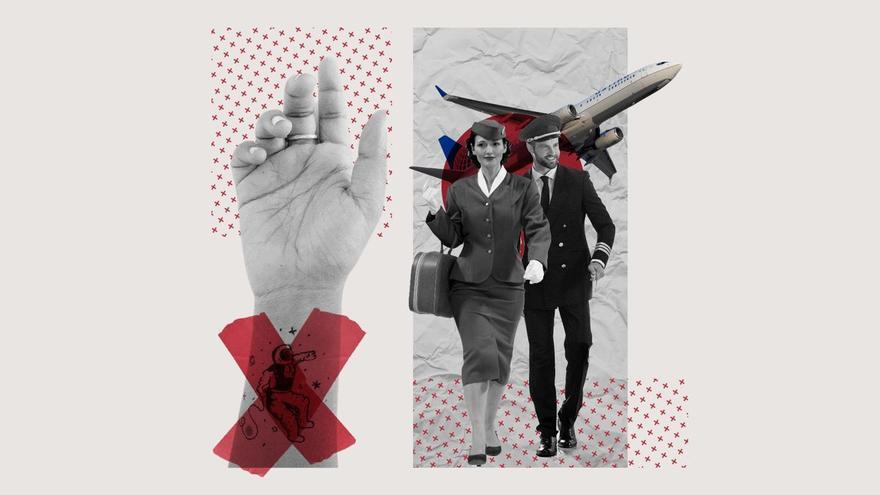 only airlines maintain the veto to hire tattooed assistants - Spain's News only airlines maintain the veto to hire tattooed assistants - Spain's News