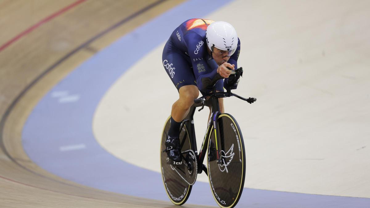 Alfonso Cabello, durante la final del kilómetro.