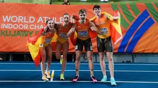 ¡España, plata en el 4x400 mixto en el Mundial de Torun!