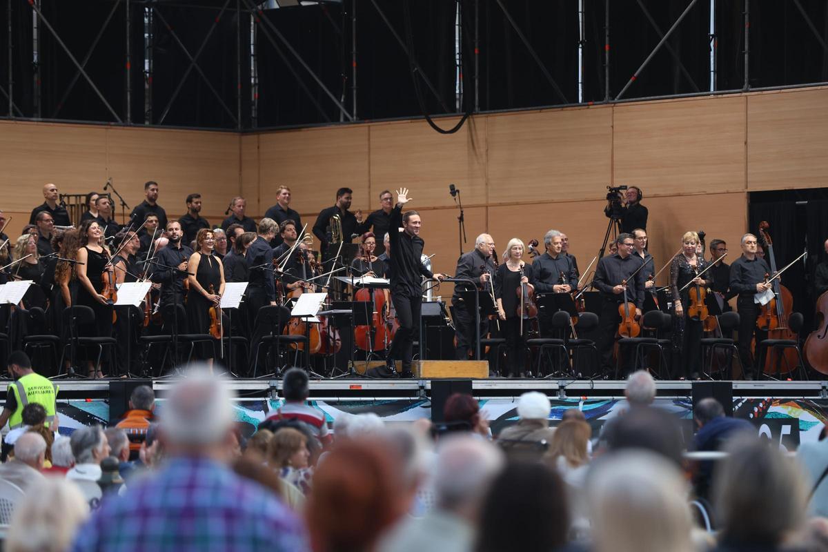 Concierto de la OSG en María Pita