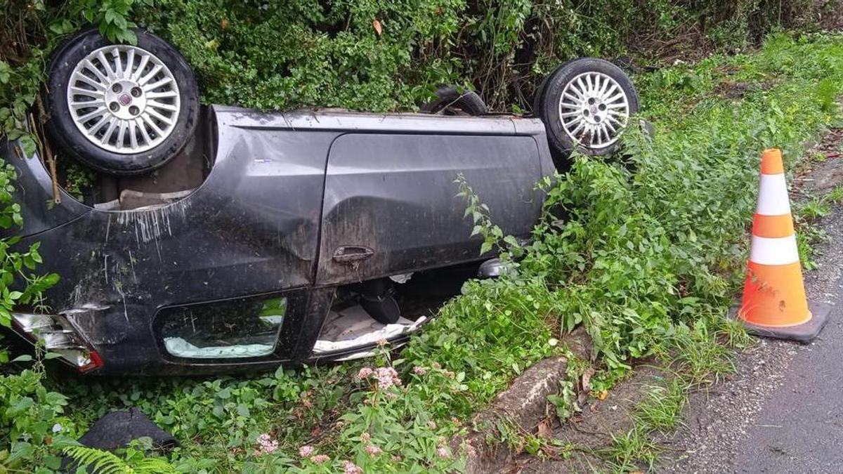 El vehículo accidentado.