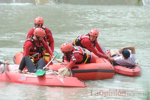 Simulacro en el río Segura