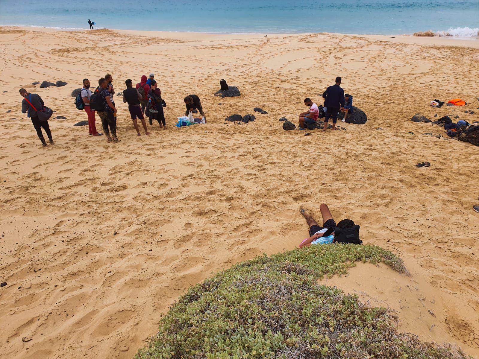 Llegada patera a La Graciosa