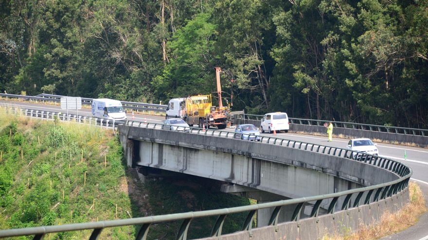 El Corredor, cortado hoy entre la salida de A Portela y la de A Rúa
