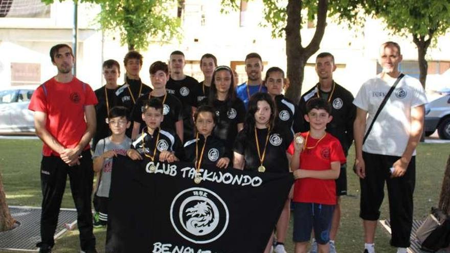 Quince medallas para el Taekwondo Benavente en Segovia