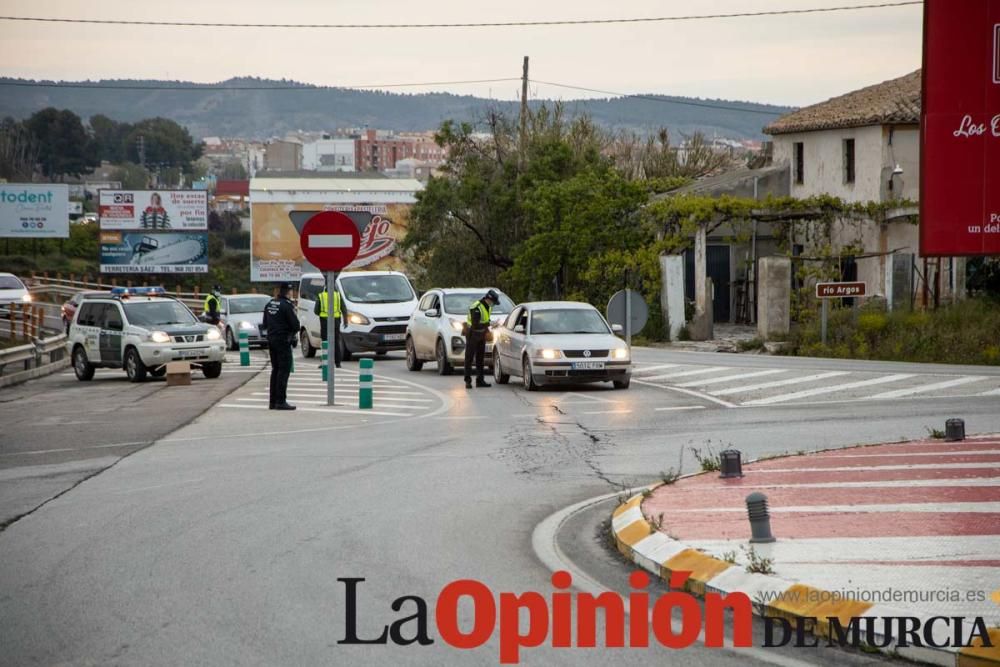 Reparto de mascarillas en Caravaca