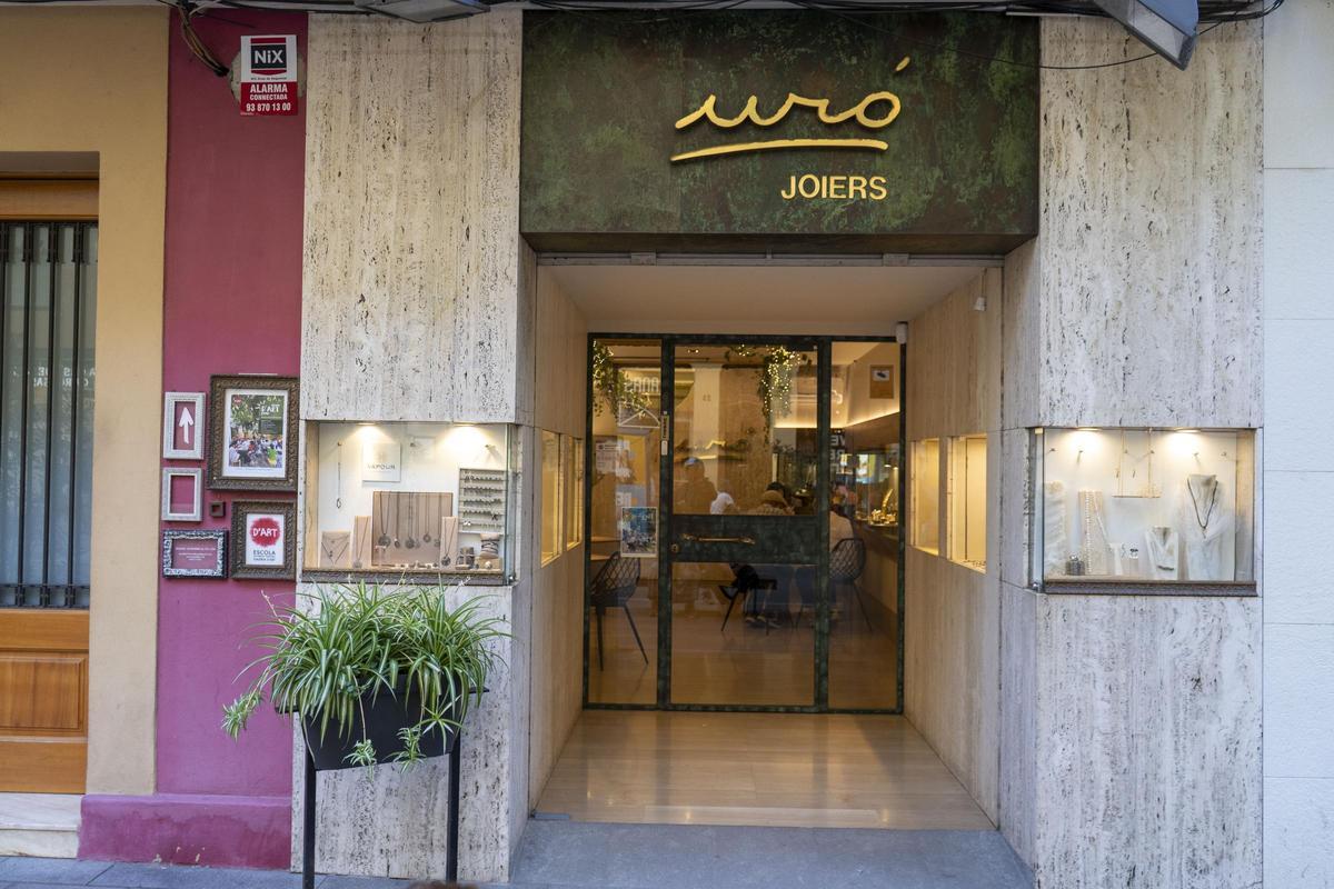 La joieria Uró al carrer Urgell