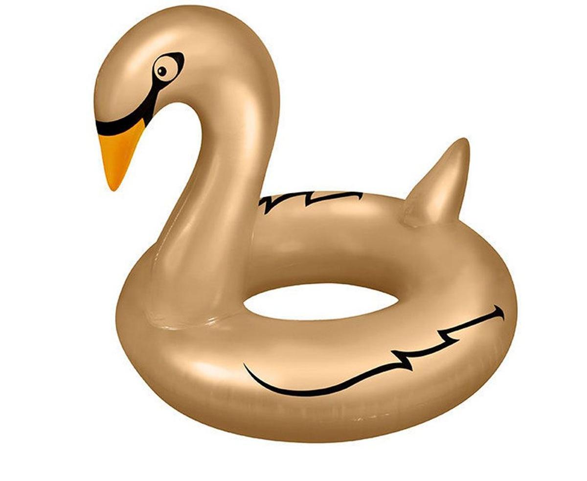 Flotadores de verano: cisne dorado