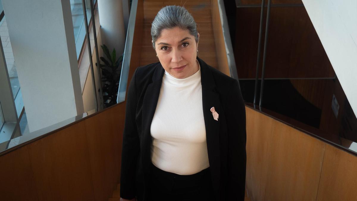 Victoria Portas, exalcaldesa de Cangas e actual concelleira de Alternativa dos Veciños (AV)