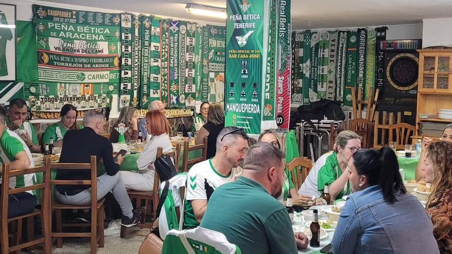 La pasión verdiblanca también se vive en Canarias: la Peña Bética Tenerife une a los aficionados del Real Betis en Candelaria