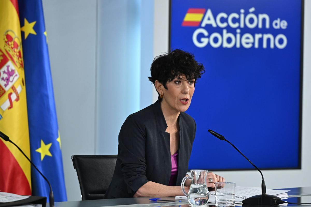 La ministra de Inclusión, Seguridad Social y Migraciones y portavoz del Gobierno, Elma Saiz.