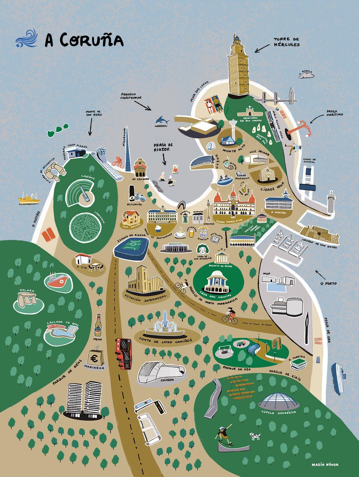El mapa de María Novoa