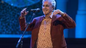 Caetano Veloso durante un concierto en Barcelona en abril del 2017